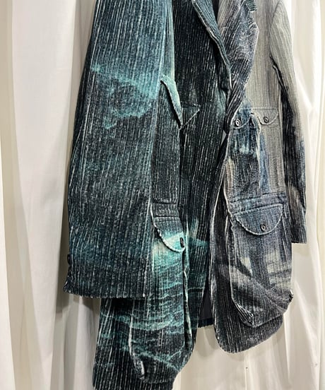 2022AW yohji yamamoto pour homme プリントコーデュロイフラップポケットジャケット（HE-J41-820）