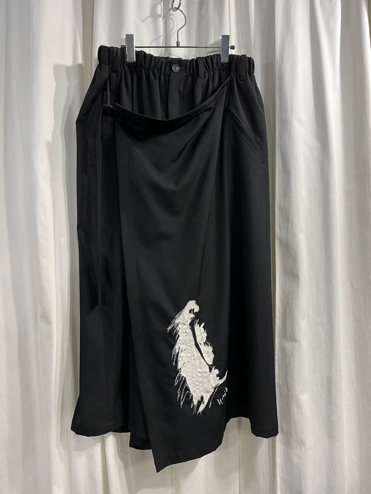 2020SS yohji yamamoto pour homme ヨウジ刺繡パンツ（HN-P9