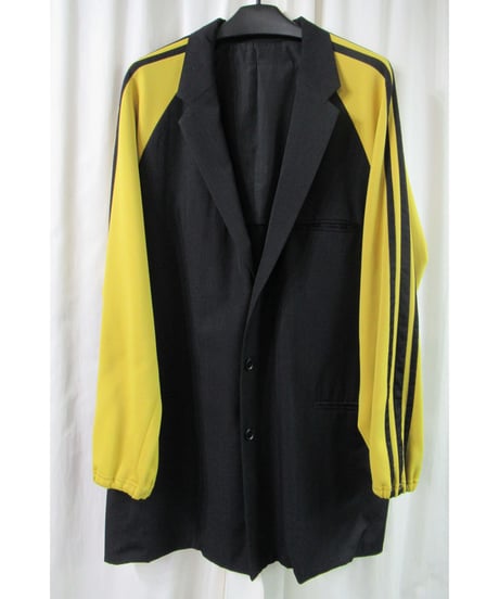 98ss yohji yamamoto pour homme vintage 袖ジャージ切替えデザインジャケット HJ-J27-816