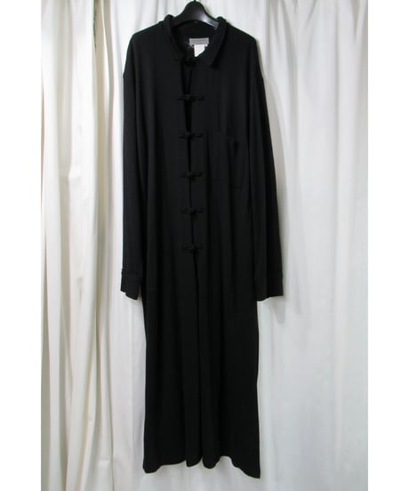 96aw yohji yamamoto pour homme vintage チャイナ釦デザイン ロングワンピース（HG-T55-961）