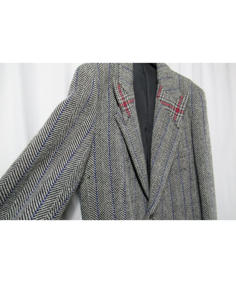 01aw yohji yamamoto pour homme ギャングスター 襟デザイン ツイードセットアップ（HV-J63-136／HV-P10-136）