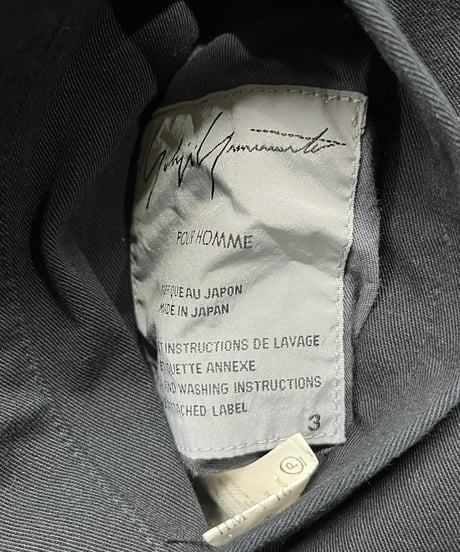 2002AW yohji yamamoto pour homme リバーシブルダブルジップブルゾン（HM-Y16-885）