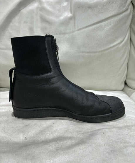 美品 yohji yamamoto X adidas ロゴ入りショートブーツ（H-A-119xxx）
