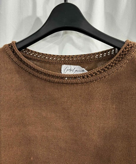 難あり 1980's yohji yamamoto femme vintage 丸文字ロゴ ニット（F-K-194xxx）