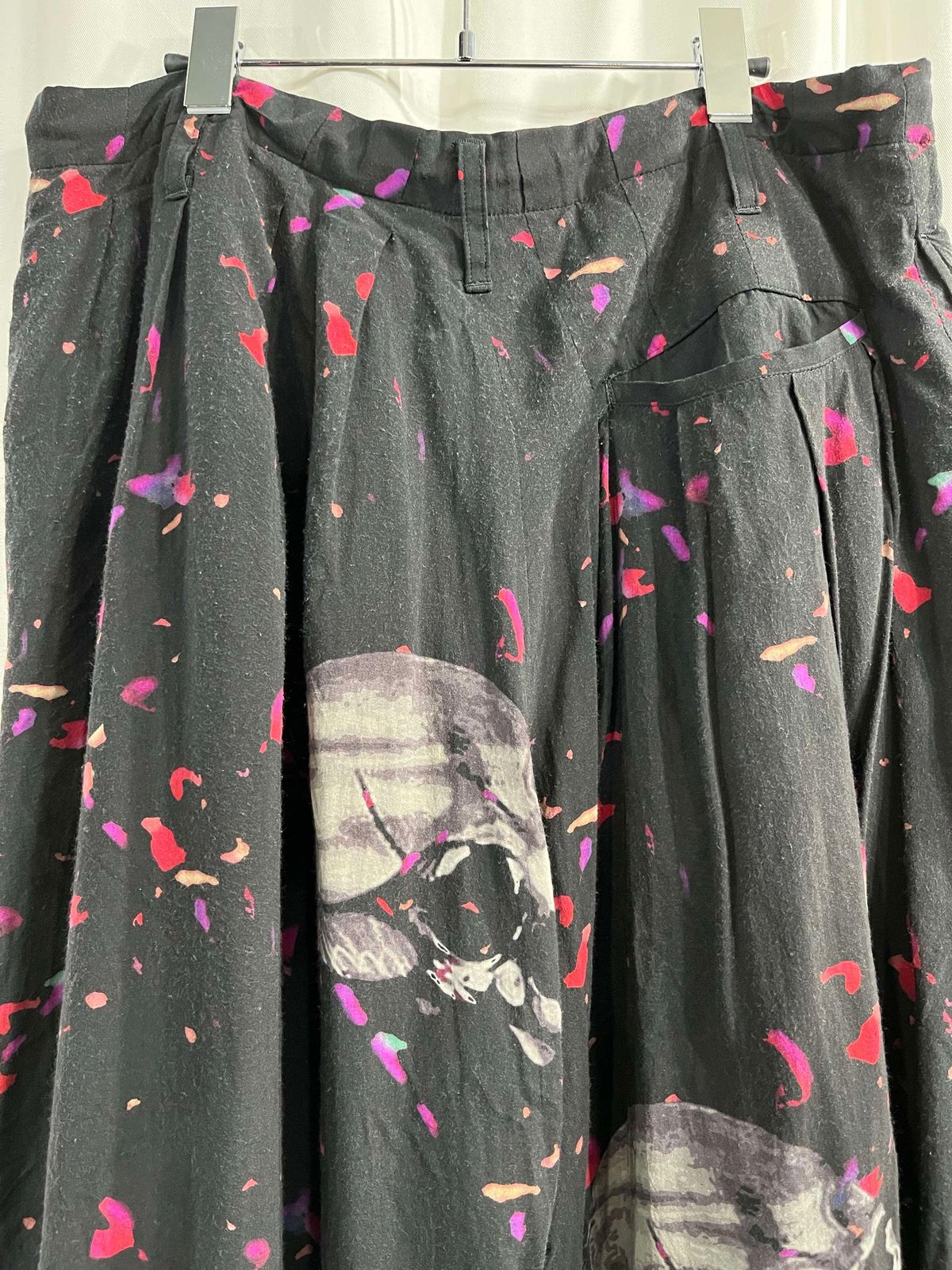 2018ss yohji yamamoto POUR HOMME スカルプリントバルーンパンツ