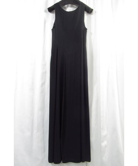 97ss yohji yamamoto femme vintage スリットプリーツデザイン ロングワンピース（FU-D02-201）