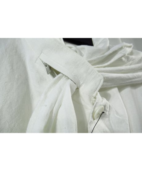 17ss yohji yamamoto pour homme コットン ストールデザイン スタンドカラーコート（HD-C02-013）