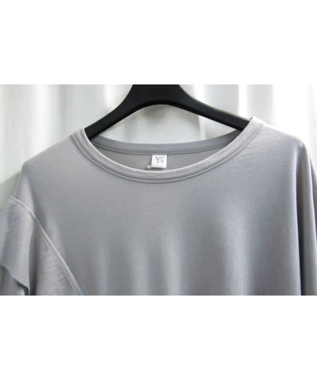 Y’s yohji yamamoto アシメトリーデザイン 長袖カットソー グレー（YL-T09-569）