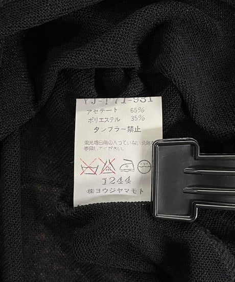 Y's yohji yamamoto シースルー カットソー（YJ-T71-931）