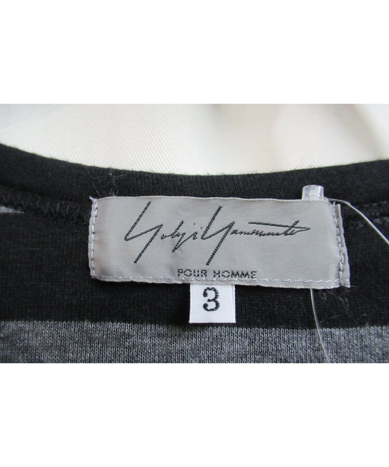 08ss yohji yamamoto pour homme ヘンリーネックデザインカットソー