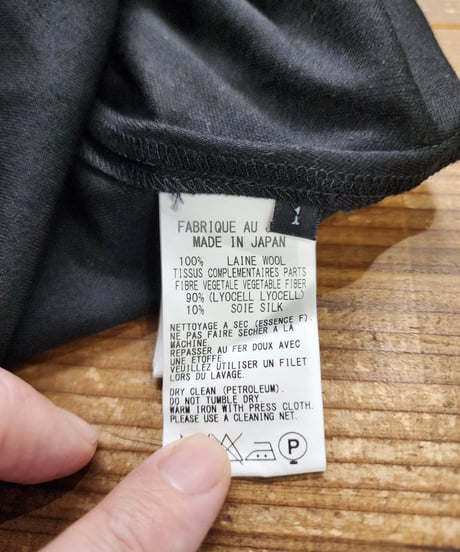Y's yohji yamamoto 黒 切替えサルエルパンツ （YS-P08-100）
