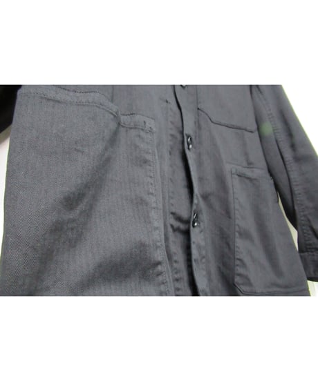 2017AW yohji yamamoto pour homme バックロゴプリント コットンブルゾン（HK-Y99-004）