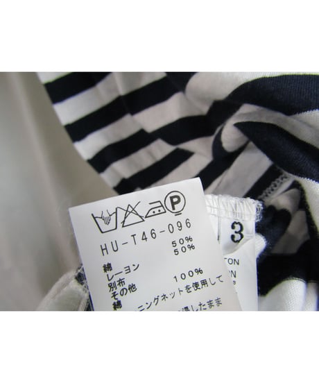 yohji yamamoto pour homme 切替えデザインボーダーカットソー HU-T46-096
