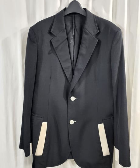 04ss yohji yamamoto pour homme  セットアップカラー釦スーツ  (HZ-J72-100)