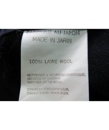 94aw yohji yamamoto pour homme vintage マリオネット期 襟デザインベスト 紺（HV-V13-159）