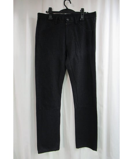 Y's for men yohji yamamoto 黒 異素材切り替えデザインパンツ MN-P14-814