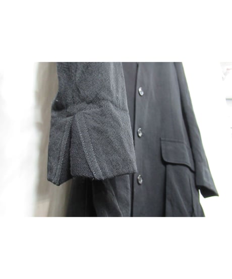 05aw yohji yamamoto pour homme デザインロングコート（HN-C10-104）