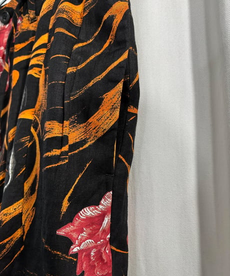 2019SS BLACK Scandal yohji yamamoto スカルプリントパンツ（HH-P93-310）