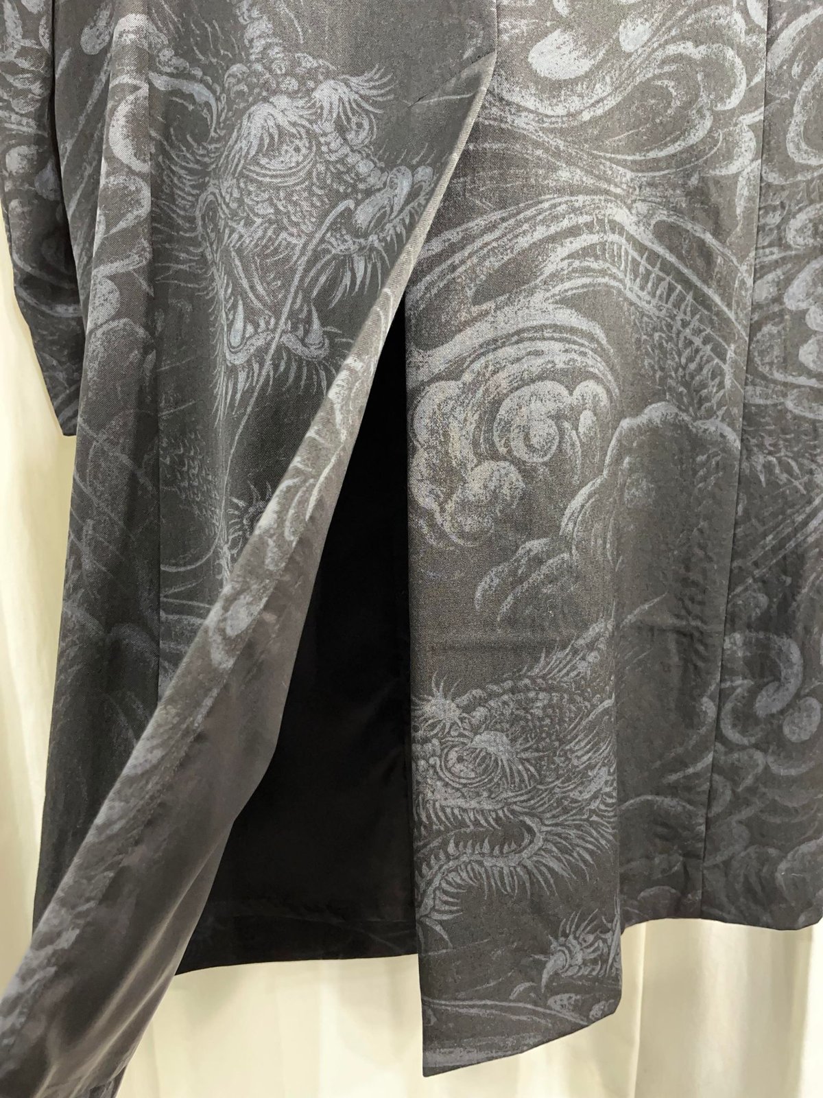 2022AW yohji yamamoto pour homme 龍柄三つ釦ロングジャケット