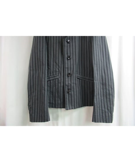 AD1999 COMME des GARCONS HOMME PLUS ストライプショートブルゾン PJ-04092M