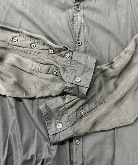 2018aw yohji yamamoto pour homme 素材切替えデザイン オーバーブラウス（HV-B03-800-3）