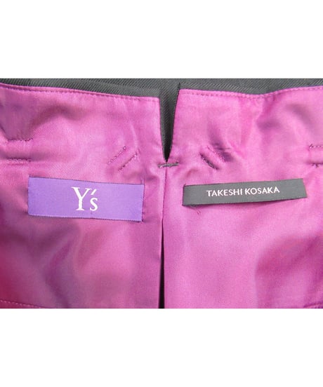 Y’s yohji yamamoto TAKESI KOSAKA 2タックワイドパンツ YK-P41-130