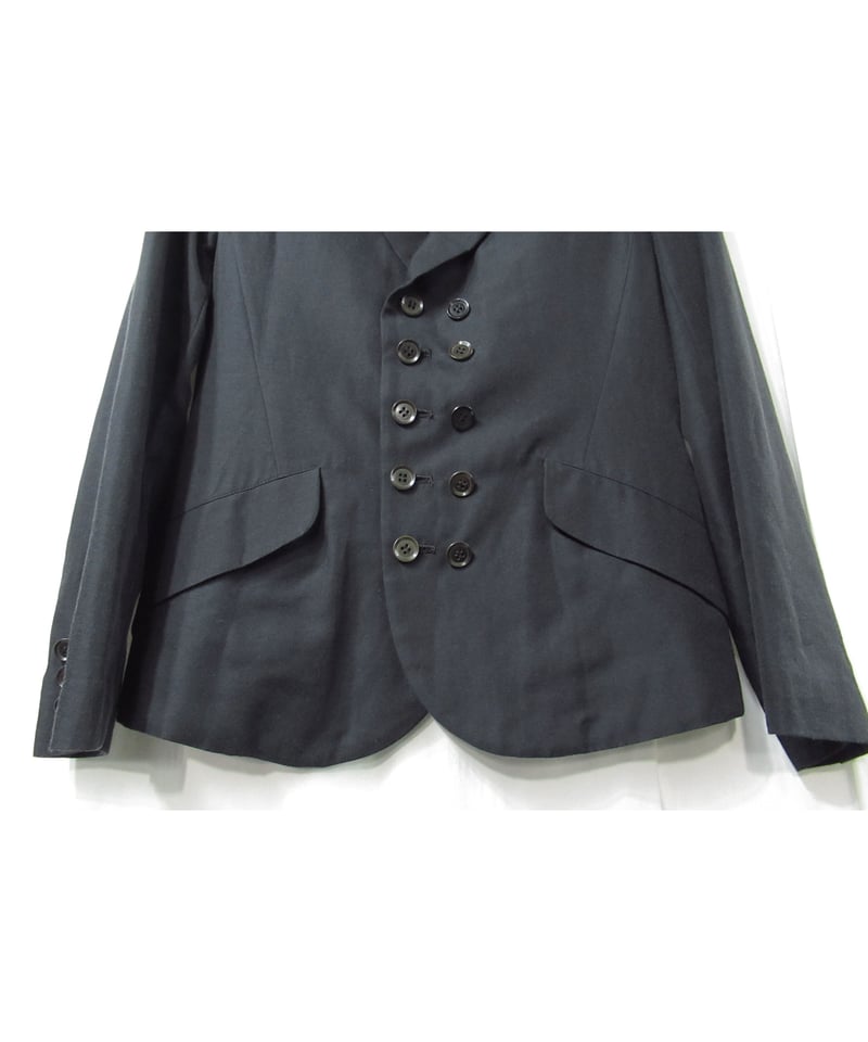 80s★Y's★Yohji Yamamoto★綿 麻 ダブル ジャケット★初期 初期 80s 希少 Y's ダブル ジャケット - メルカリ