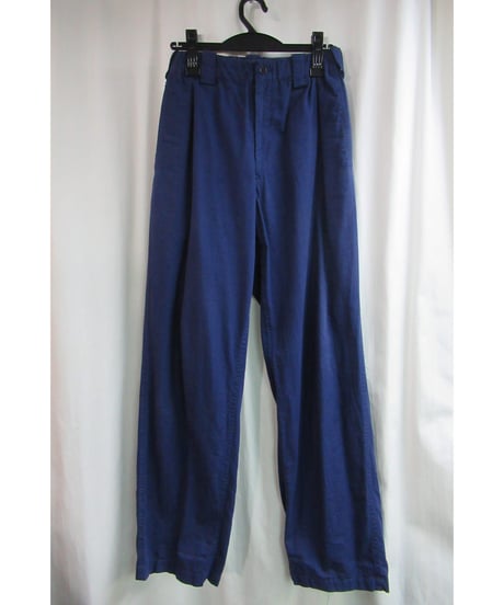 14ss yohji yamamoto pour homme 紺 ゴムシャーリングコットンパンツ HG-P77-048