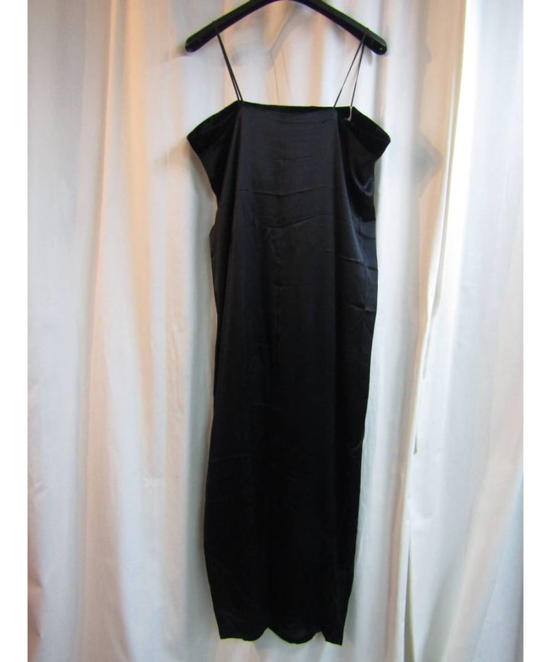 ヨウジ　ヤマモト+ NOIR 黒キャミワンピース 90's yohji yamamoto noir vintage ロングキャミソールワンピース