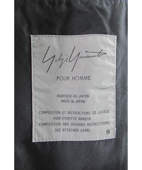 98ss yohji yamamoto pour homme vintage 袖ジャージ切替えデザインジャケット HJ-J27-816