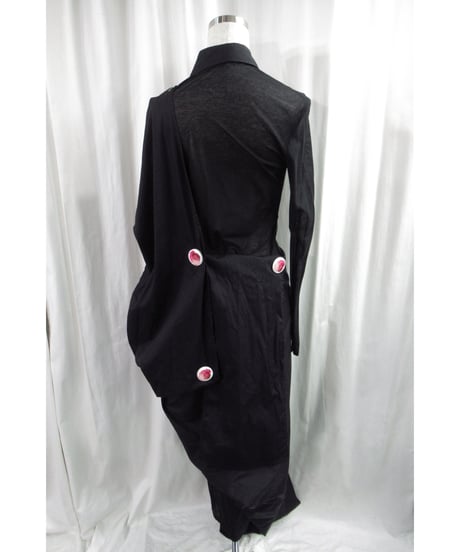 未使用 20ss yohji yamamoto femme マグネット付き 変形デザインドレス（FN-D17-801）