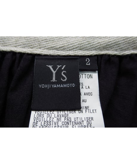 Y’s yohji yamamoto コットン レイヤードデザイン フレアスカート（YR-S02-003）