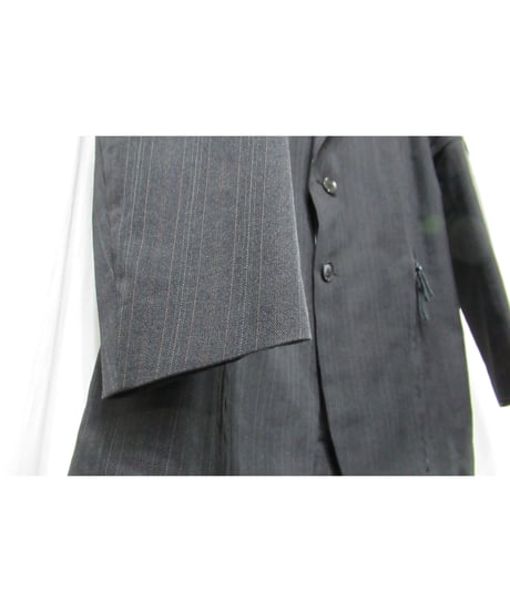 99ss yohji yamamoto pour homme vintage ストライプ ファスナーデザインセットアップ（HC-J51-901）