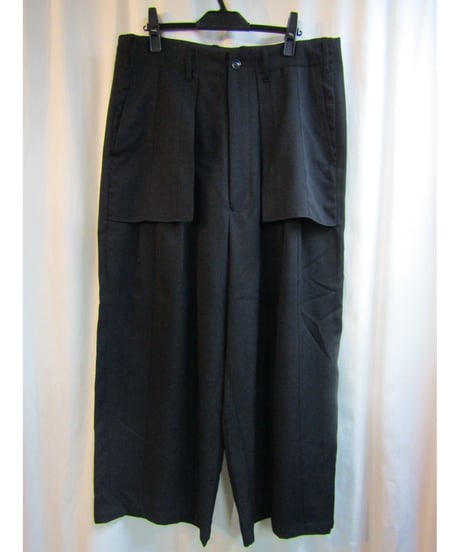16ss yohji yamamoto POUR HOMME 縦ラインデザインワイドパンツ HO-P16-100
