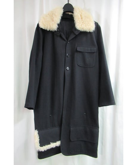 02aw yohji yamamoto femme ビッグポケットデザインロングジャケット FM-J12-126