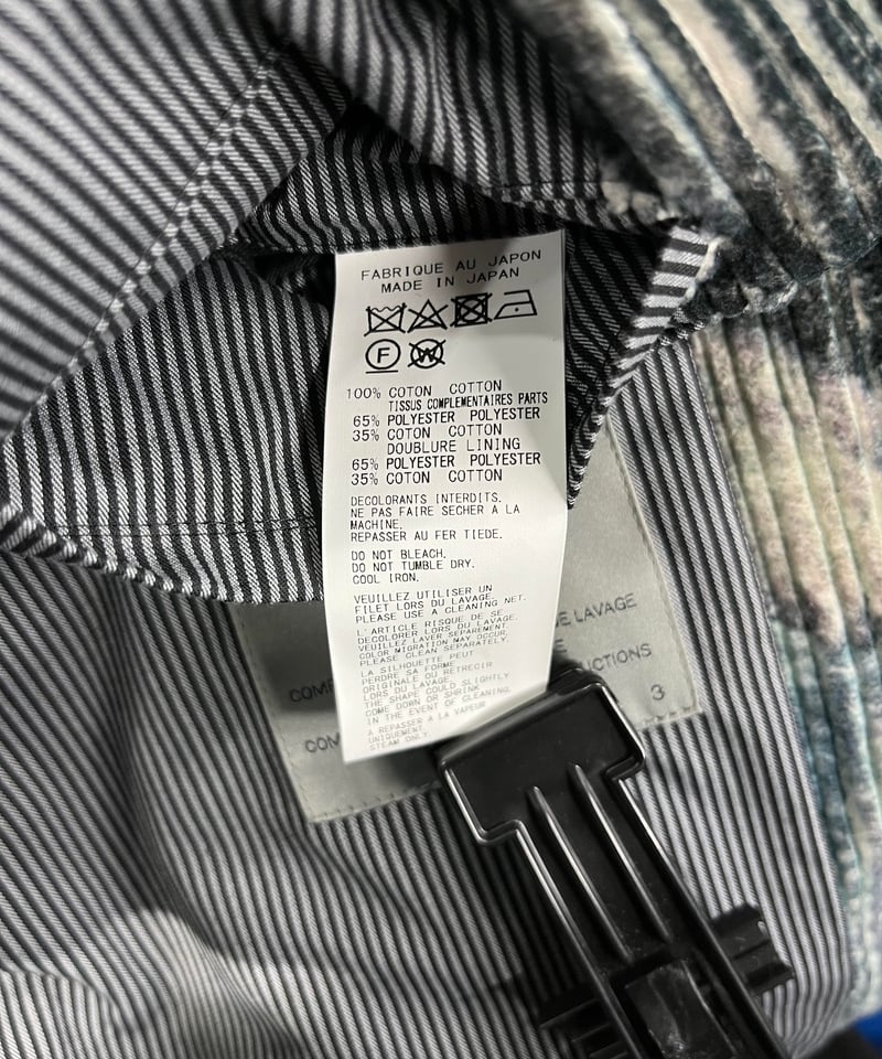 2022AW yohji yamamoto pour homme プリントコーデュロイフラップ