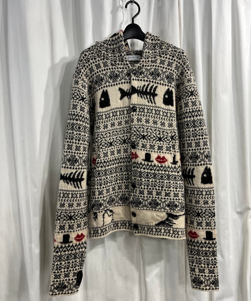 Yohji Yamamoto POUR HOMME ヨウジヤマモトカーディガン Yohji Yamamoto ヨウジヤマモト Ys for men ワイズフォーメン 80