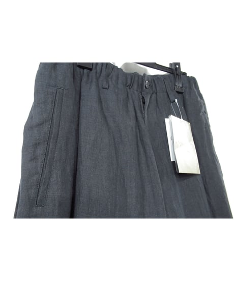 未使用 21ss yohji yamamoto pour homme 麻 プリントデザインパンツ（HD-P42-802）