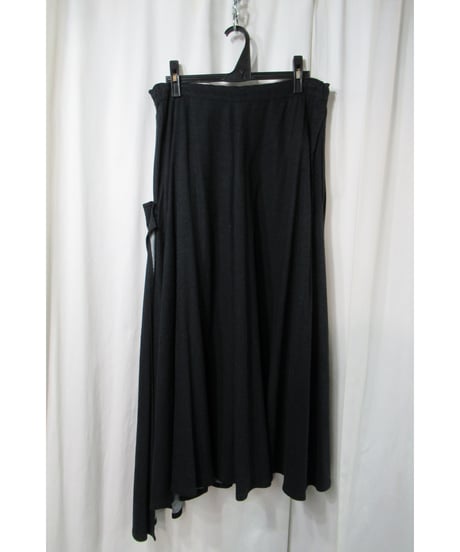 Y’s yohji yamamoto サイドスリットデザイン アシメトリーフレアスカート（YE-S20-233）