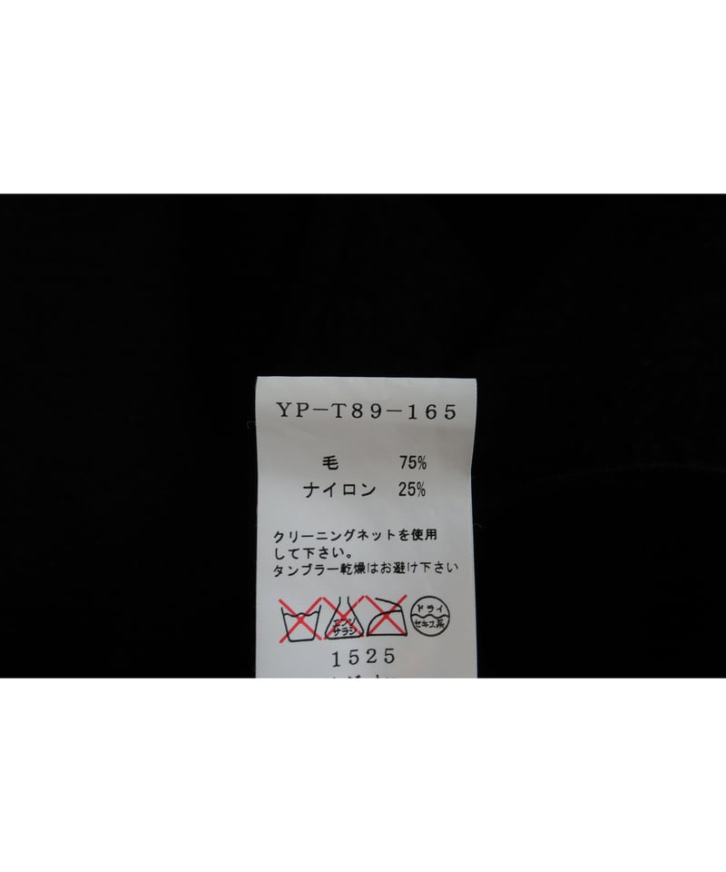 Y's yohji yamamoto 素材切り替えデザインショートPコート YP