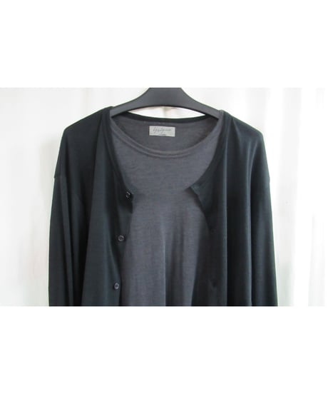 14ss yohji yamamoto pour homme カーディガン風レイヤードカットソー HG-T40-060