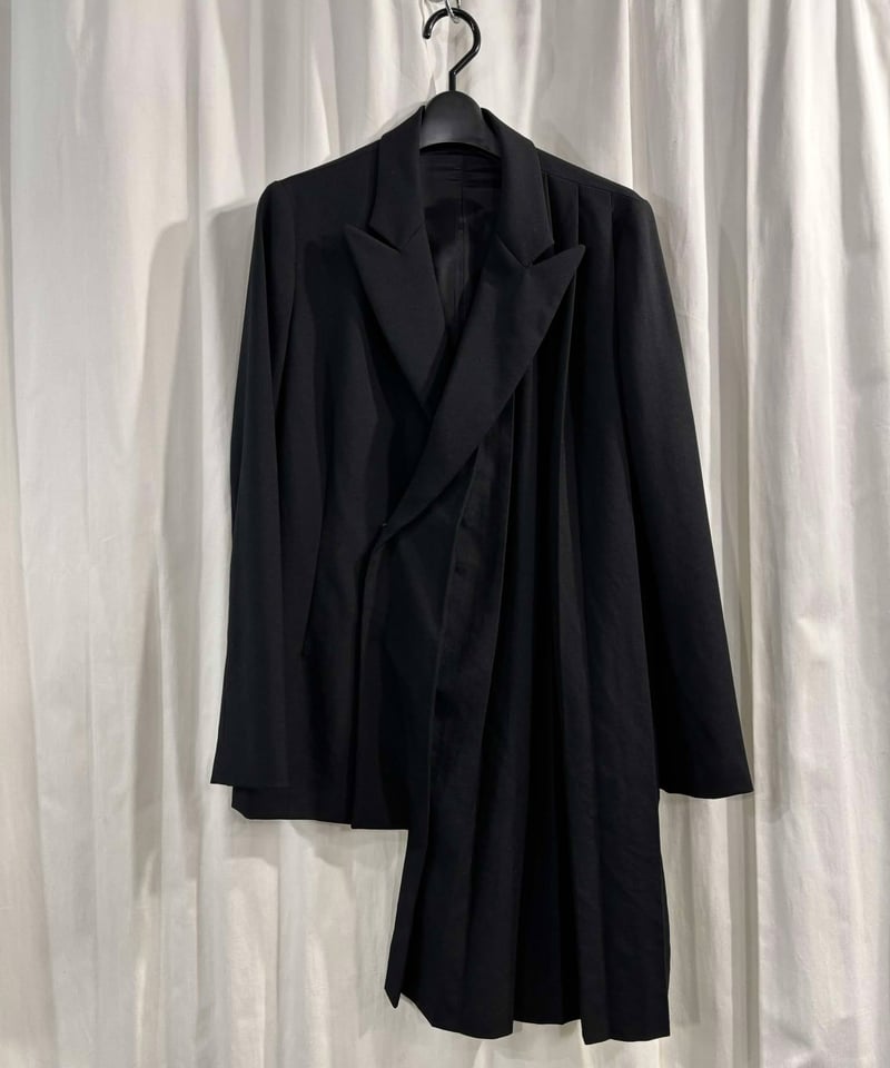 2009AW yohji yamamoto femme 片側プリーツジャケット(FZ-J06- 2009AW yohji yamamoto femme 片側プリーツジャケット(FZ-J06-