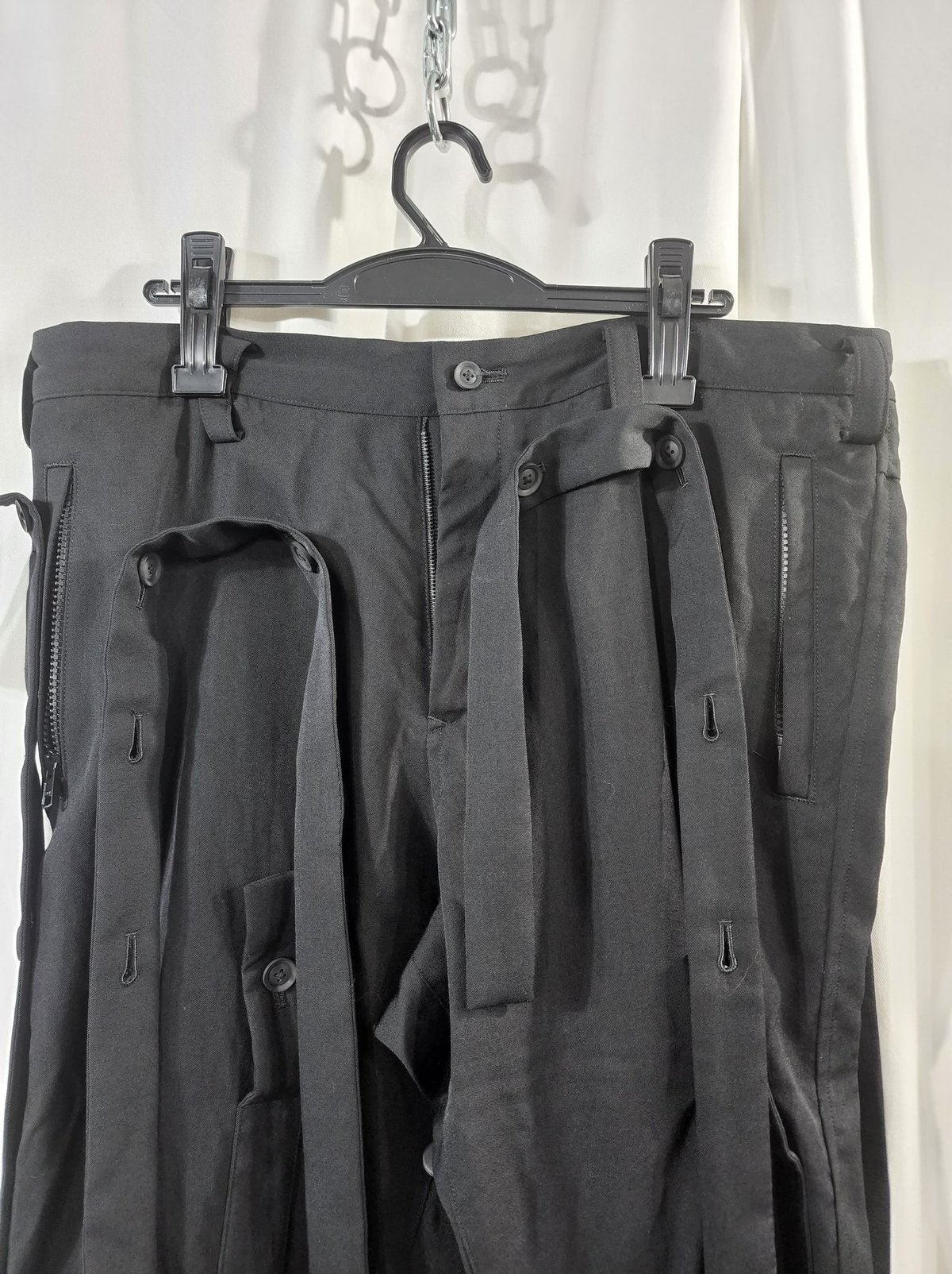 2020ss yohji yamamoto pour homme 黒 デザインパンツ (HN 2020ss yohji yamamoto pour homme 黒 デザインパンツ (HN