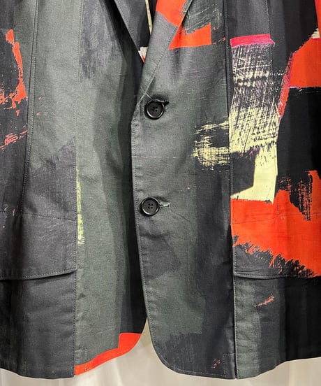 2016SS yohji yamamoto pour homme 朝倉優佳 ペイントジャケット（HO-J41-035）