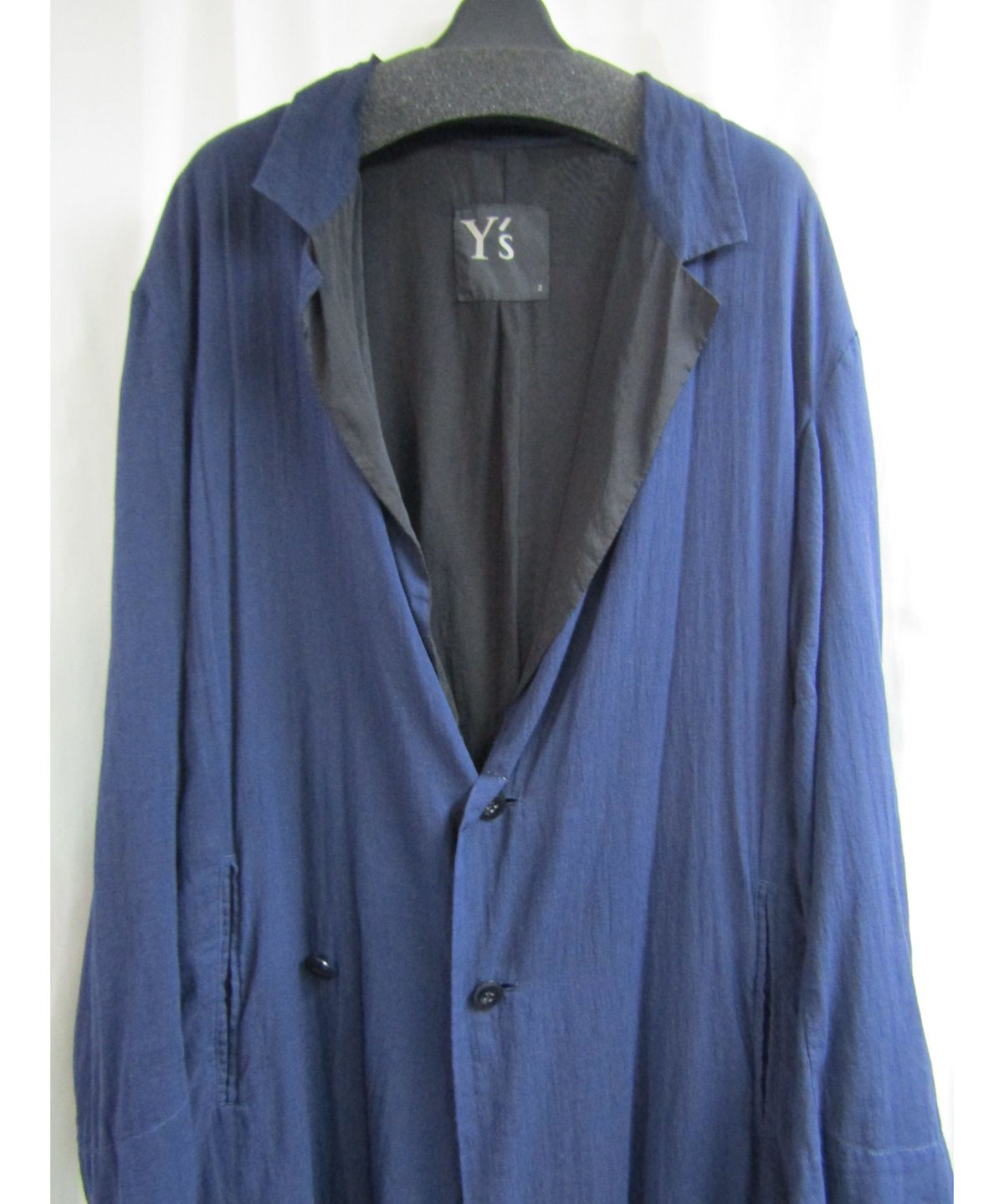 Y's yohji yamamoto 素材切り替えロングジャケット YE-J01-028 |
