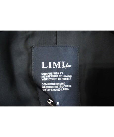 新品 LIMI feu yohjiyamamoto 黒 肩羽付きデザイン黒ジャケット LY-J05-100