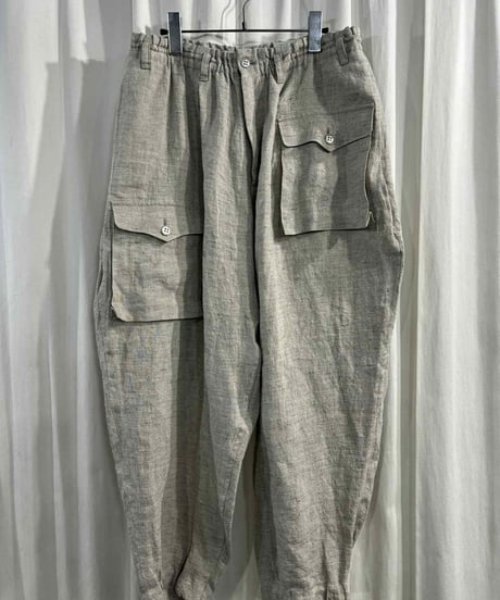 2017SS yohji yamamoto pour homme リネン カーゴパンツ（HD-P77-319）