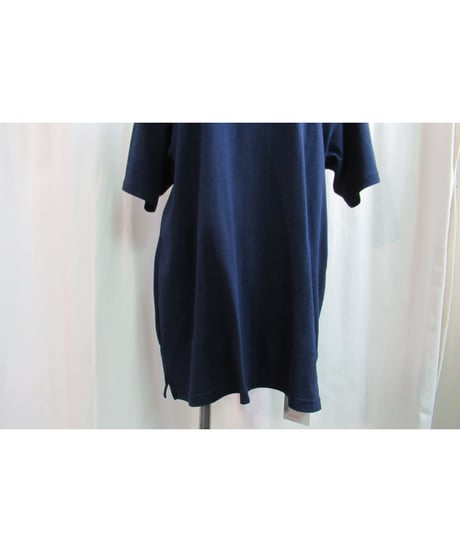 camphor tree 紺 ダブル襟デザインTシャツ