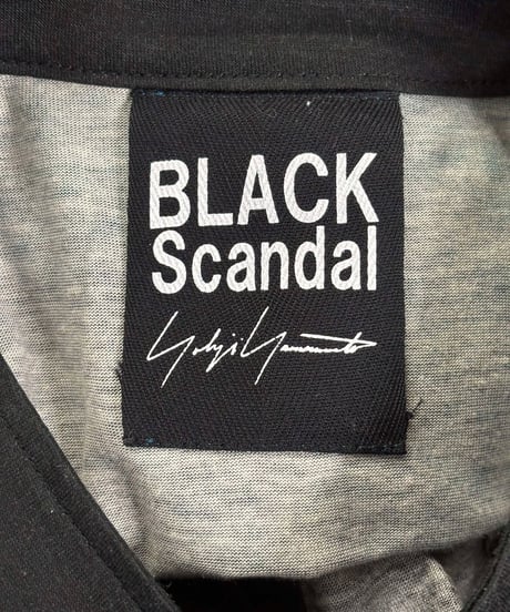 2020SS BLACK Scandal yohji yamamoto バックプリントロングカットソー（HN-T40-275）
