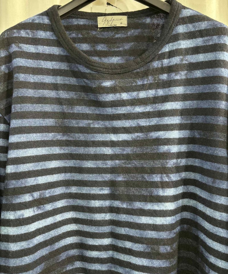 yohji yamamoto pour homme バーガンディー ニット yohji yamamoto - pour homme | 求心丸首 ニット (メンズ